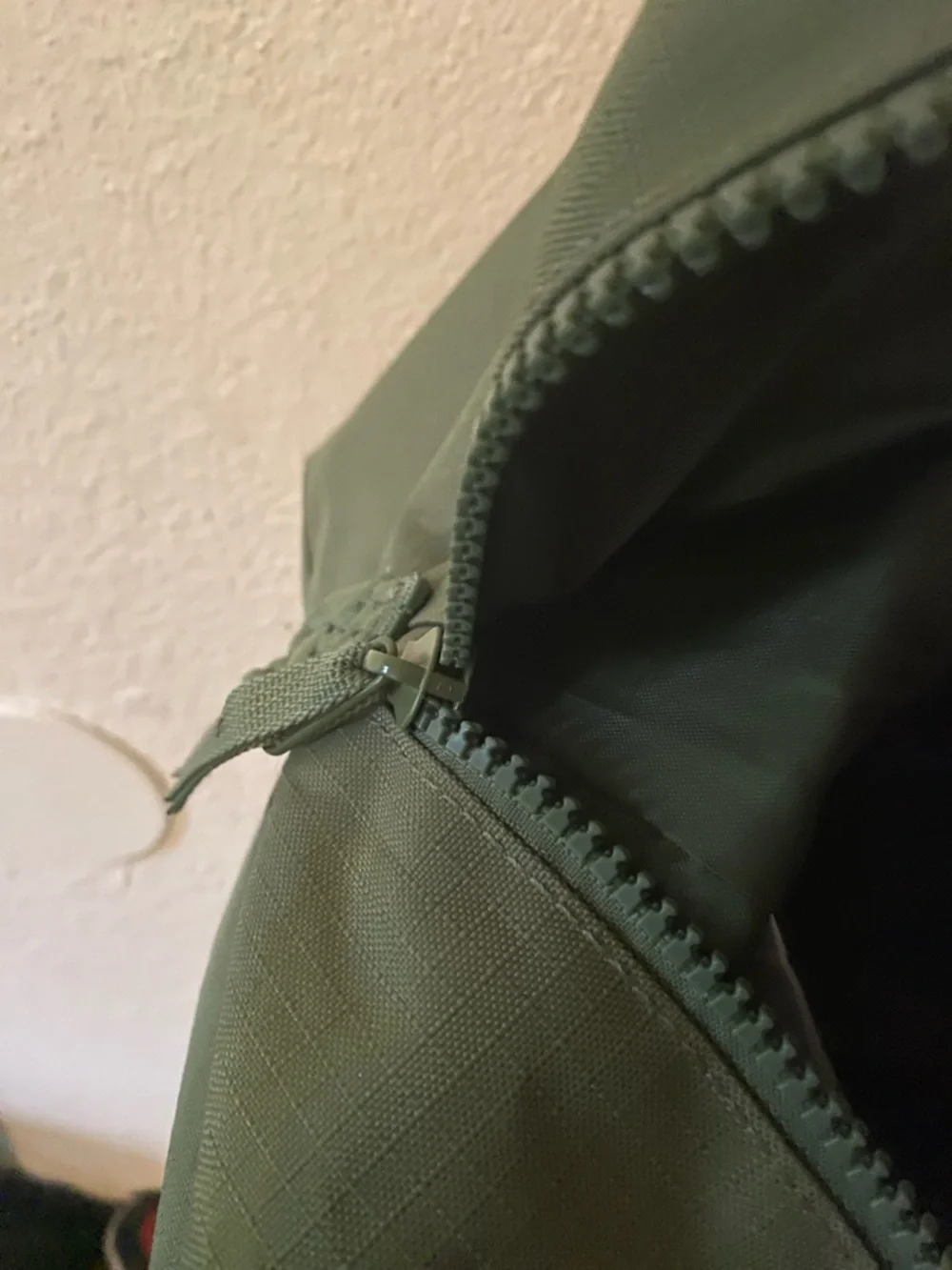 Jordan Olive Canvas Duffel Tote Bag - Green